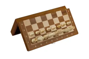 Foldable Magnetic Wooden Chess Set