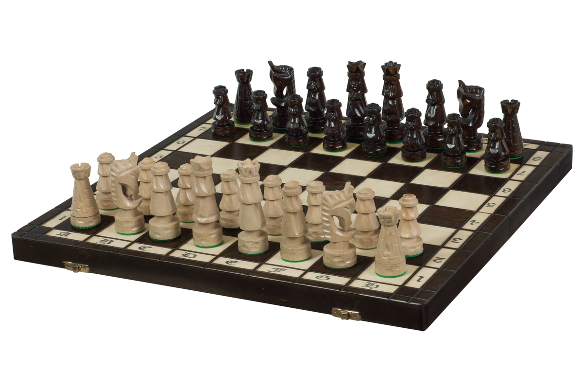 Medieval Wooden Chess Set