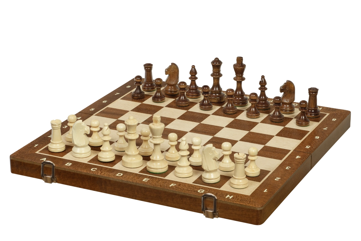 Juego de Ajedrez de Madera con Almacenamiento
