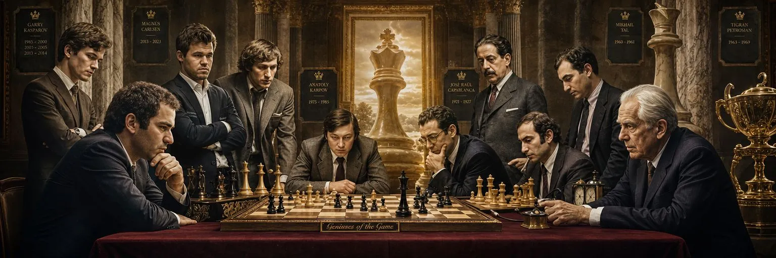 The undisputed legends of world chess