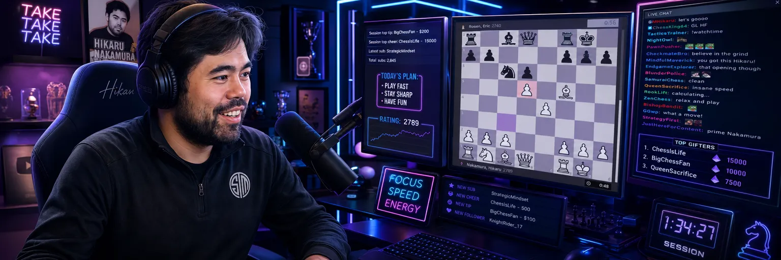 Hikaru Nakamura na Twitchu i YouTube: nowy sposób przeżywania szachów