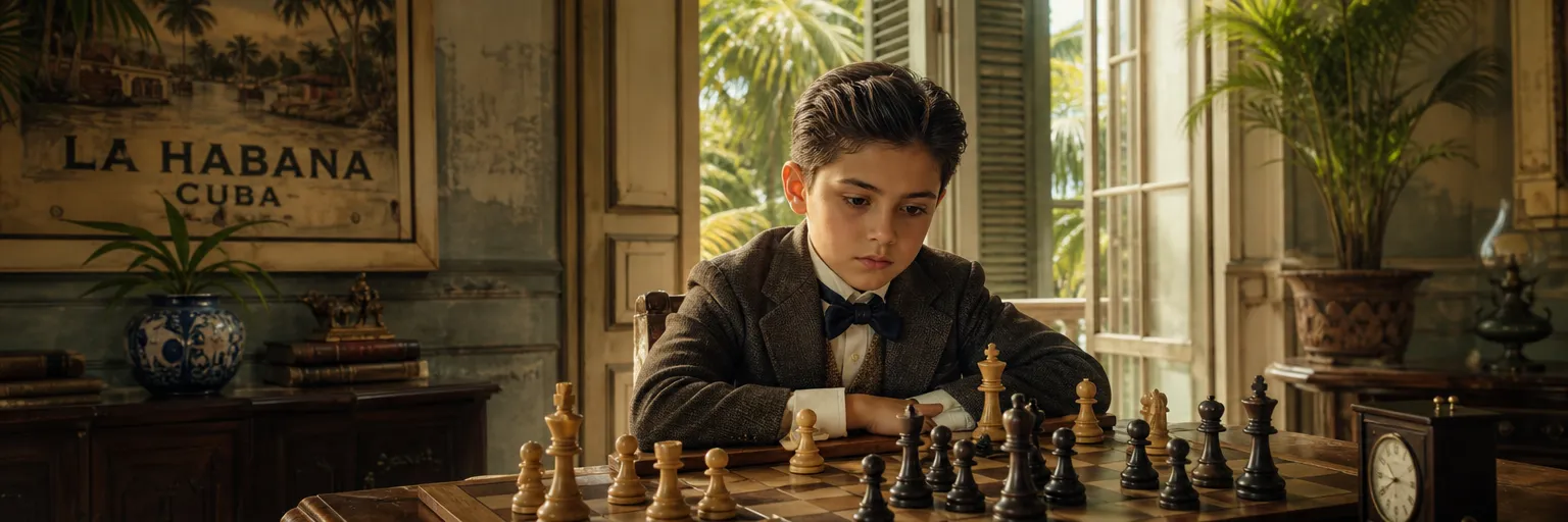 A child prodigy passionate about chess