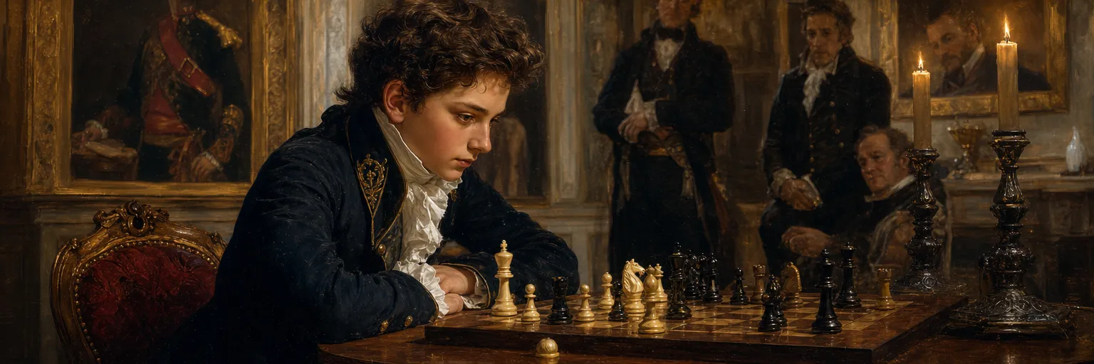 The beginnings of a prodigy on the chessboard